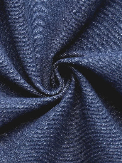 Hyacinth™ | Elegante Puff-Denim-Bluse