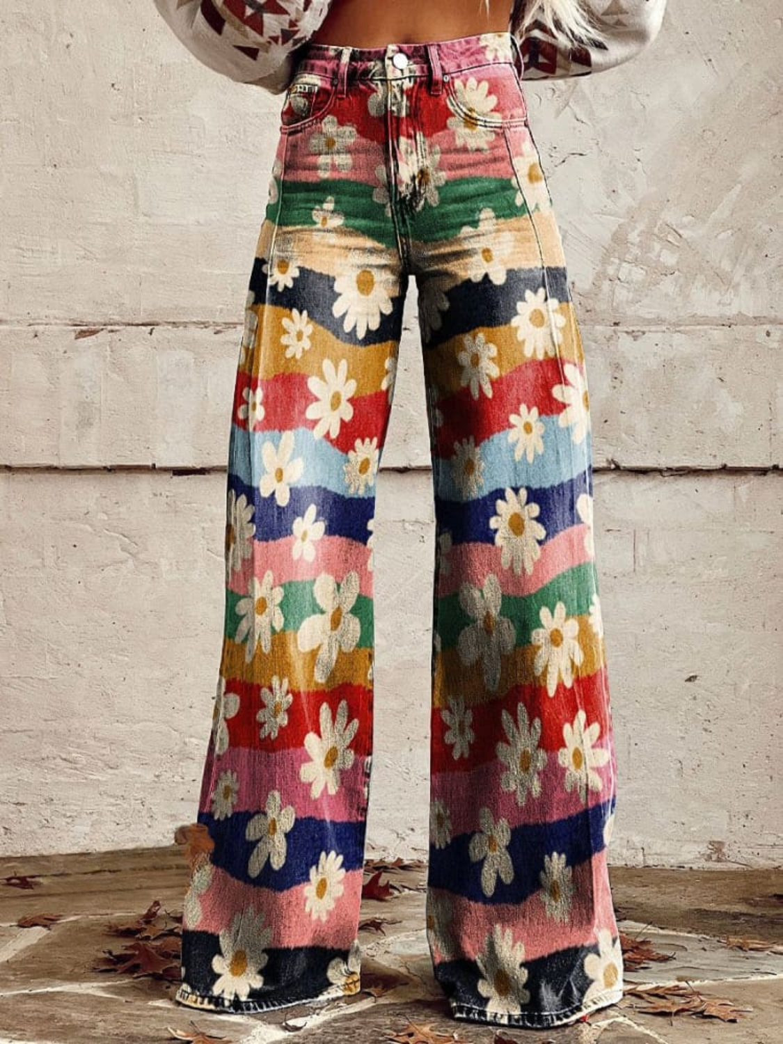 Isabelle™ | Vintage Boho Wide-Leg Trousers