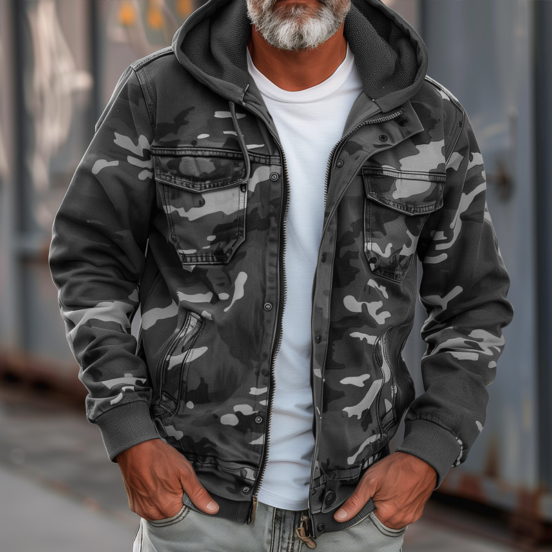 Rollin™ | Herren Cargojacke im Camouflage-Design