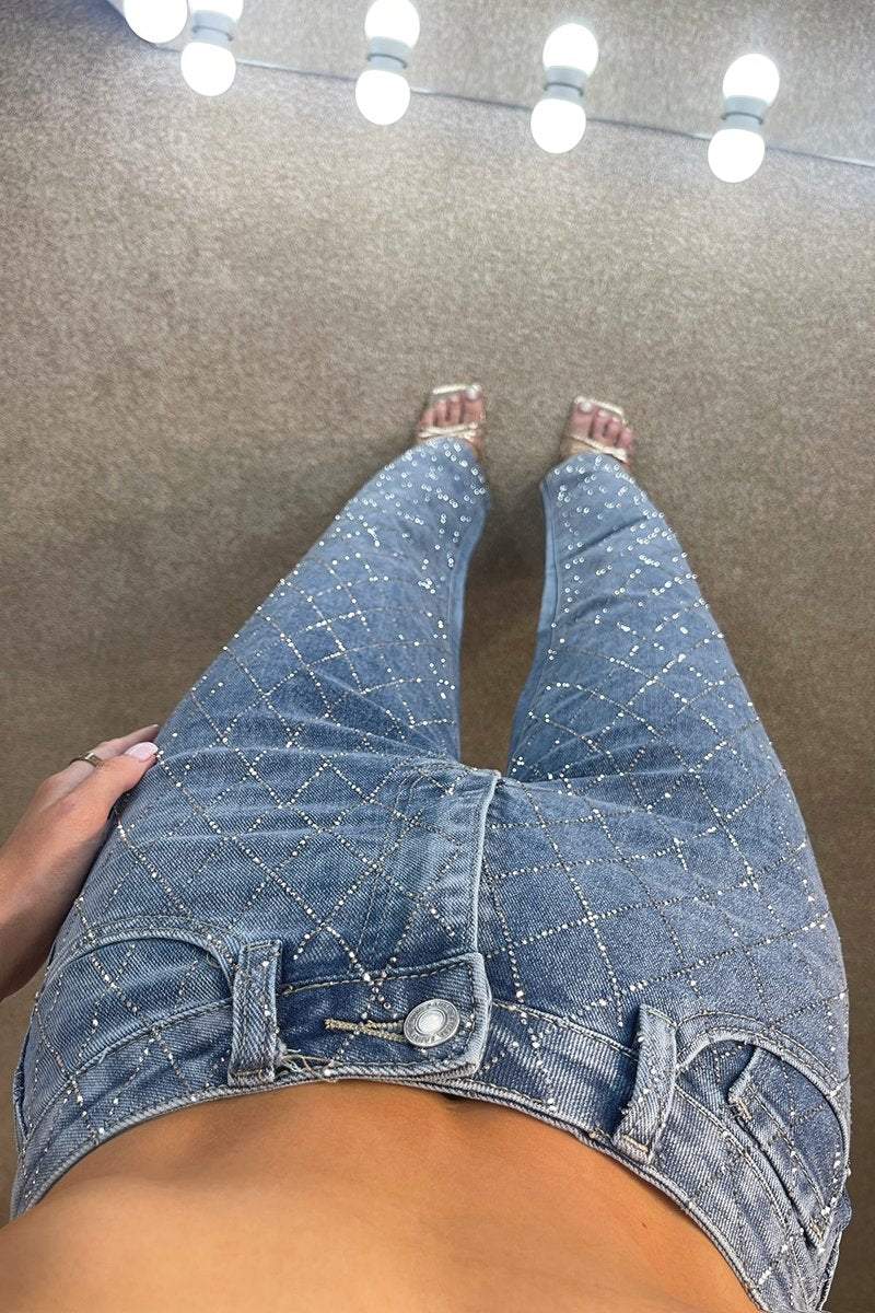 Eloise™ | Diamond Denim Jeans