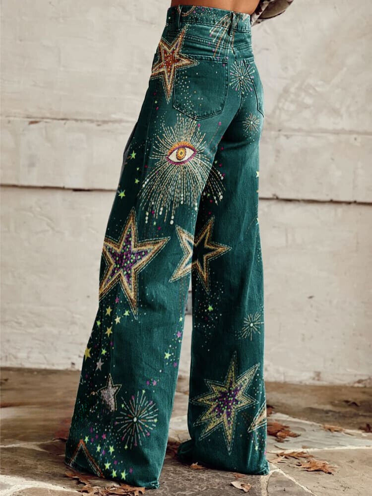 Cathleen™ | Heart Star Baggy Pants