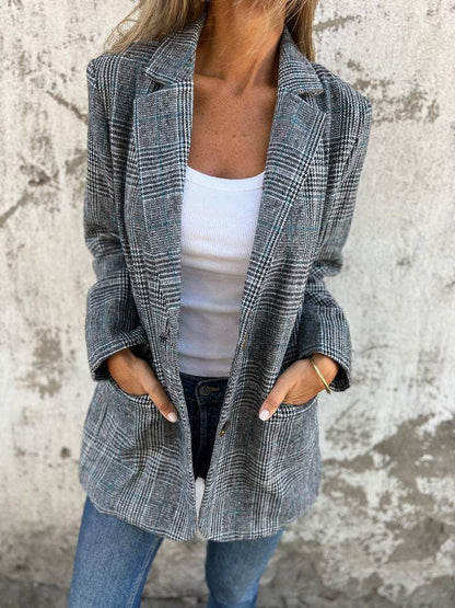 Violet™ | Autumn Plaid Blazer