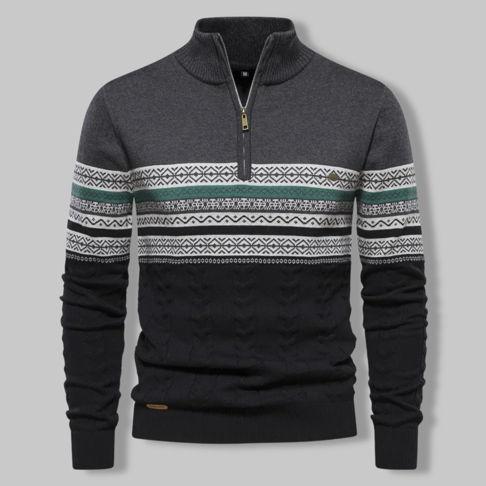 Graham™ | Classic Alpine Quarter Zip Sweater