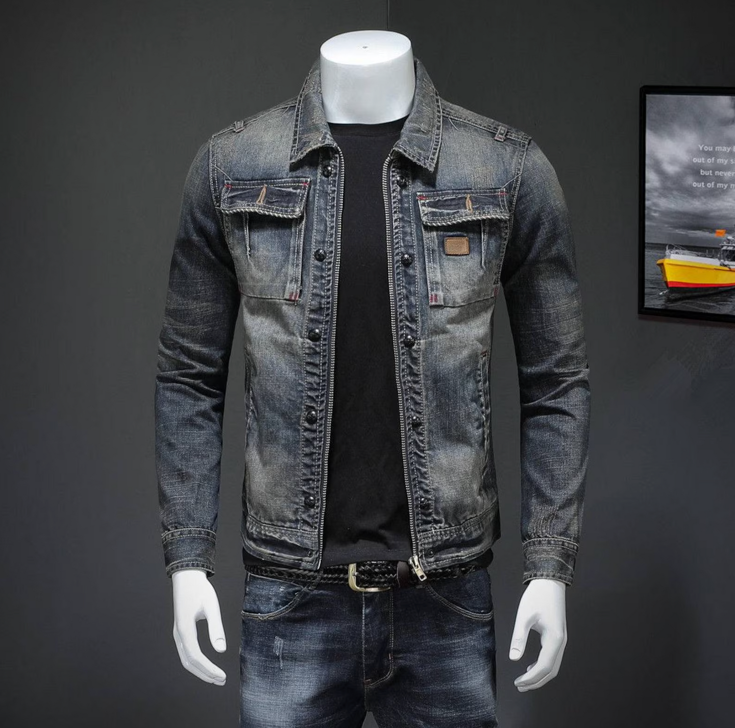 Aiden™ | Vintage Denim Jacket