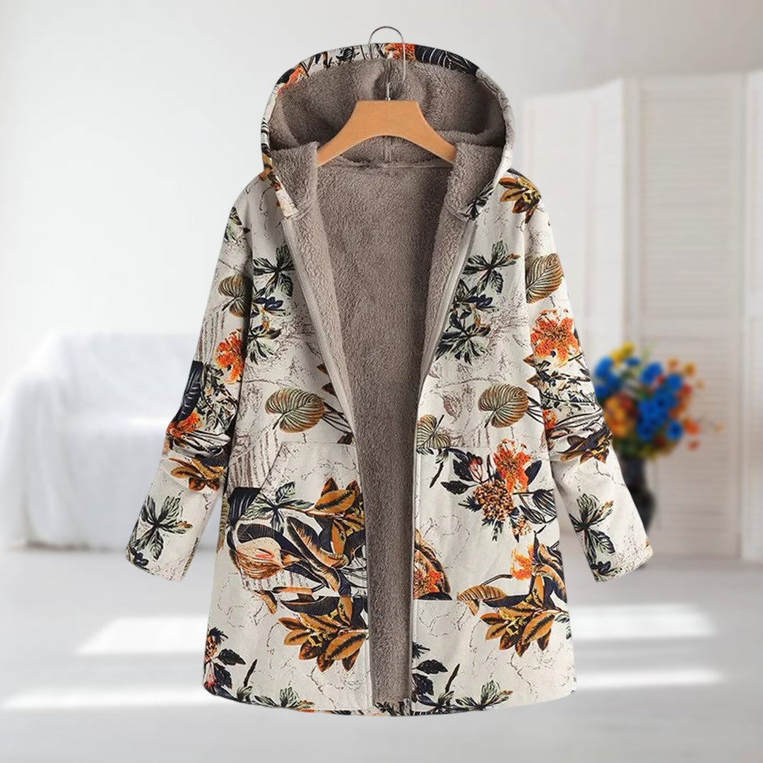 Diana™ | Floral Print Winter Coat