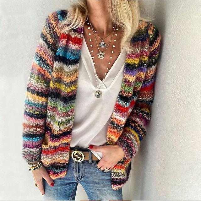 Mierra | Multicolor Knit Cardigan