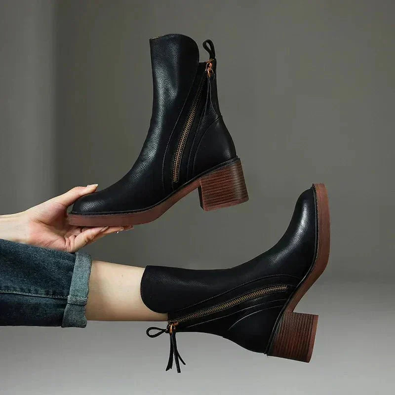 Avalance™| Harper Leather Ankle Boots