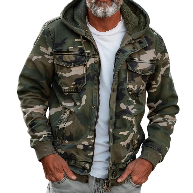 Rollin™ | Herren Cargojacke im Camouflage-Design