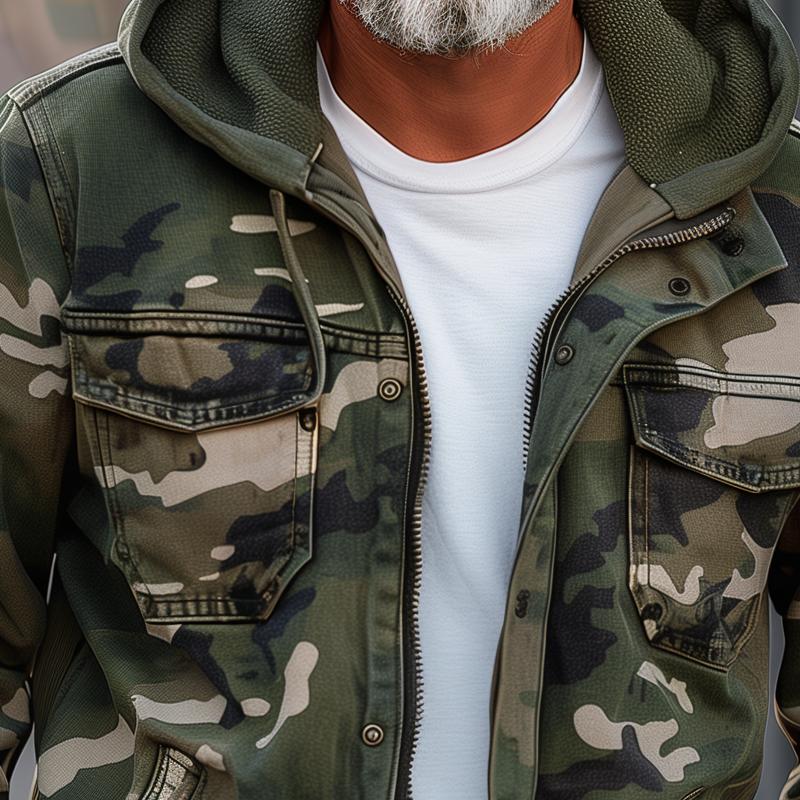 Rollin™ | Herren Cargojacke im Camouflage-Design