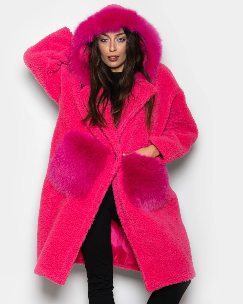 Avery™  | Luxe Faux Fur Hooded Coat